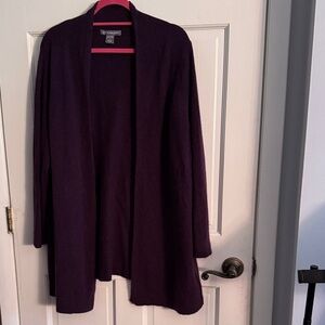 Beautiful Kate & Mallory 100% Cashmere Cardigan, size 3X